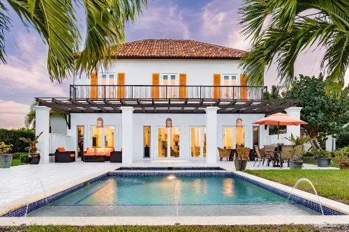 European residence with a swimming pool
